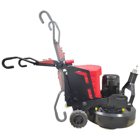 Side view of Walk Behind Concrete Floor Grinder Workhorse With Twelve Head Planetary System 35.4 Inch Working Width Remote Control And LED Light For Epoxy Terrazzo Hardened Concrete 18.5 Kw 220V Three Phase