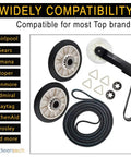 Complete Dryer Repair Kit With Drum Rollers Idler Pulley And Belt For Whirlpool And Kenmore Dryers No Sweat Install