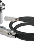 Foundations Kitchen Side Sprayer And Hose Assembly Chrome RP54807 with sprayer head, hose, and mounting gasket shown in detail