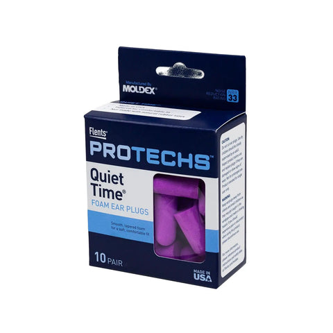 All Day Comfy Foam Ear Plugs With Case For Sleep Snoring And Loud Noise Reduction NRR 33 Purple Disposable Ear Protection For Travel Concerts Construction Studying Work And Shooting Made In The USA