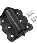 Six Pack Door Spring Hinges Set Self Closing No Slam 180 Degree Spring Loaded black hinge with screws included