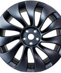 Refurbished Grey Aluminum Wheels Rims For Tesla Model 3 20X9 Inch sleek design from front angle, showcasing vibrant grey finish.