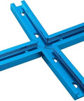 Three Inch T Track Intersection Kit With Predrilled Mounting Holes For Universal T Track And Woodworking Jigs And Fixtures Includes Four T Track Segments