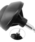 Omni wheel replacement for M210/M210B/M213 robot vacuum - black plastic wheel with metal axle, 2 pcs