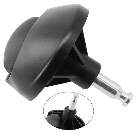 Omni wheel replacement for M210/M210B/M213 robot vacuum - black plastic wheel with metal axle, 2 pcs