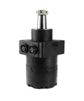 Durable Hydraulic Wheel Motor For Bmer 375, Replacement BMER3-350-WD-T31-R, black cylinder with metal shaft, front view