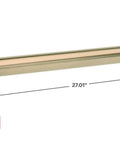 Traditional 24 Inch Shower Grab Bar No-Slip ADA Compliant Champagne Bronze Wall Mounted Safety Handle 1-1/4 Inch Diameter