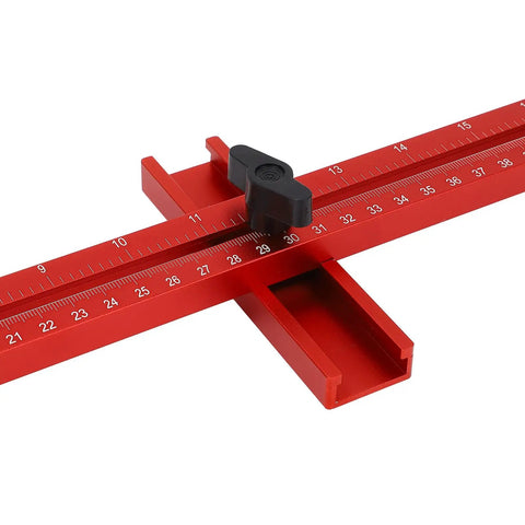 Heavy Duty Router Milling Bracket With Dual Scale Circle Cutting Jig For Woodworking All In One Cabinet Hardware Fixture Rock Solid Multi Function Routing Tool Easy Fit With Most Trim And Plunge Routers red aluminum ruler jig