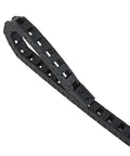 7x7mm Internal Size Black Plastic Drag Chain Cable Carrier 1M Length For CNC Machines, R15 Bend Radius, Rugged Nylon Build