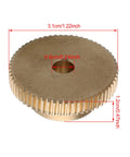 Brass Gear Wheel 0.5 Modulus 60T With 6mm Bore And 31x12mm Gear Shaft For Precision Small Drive Reducers Industrial Replacement Accessory For CNC Robotics And DIY Projects, 31mm diameter