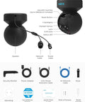 Outdoor PTZ Security Cam With 5MP HD Video For No Fuss Setup And 3X Optical Zoom Auto Tracking Smart Person And Vehicle Detection Color Night Vision With Built In Spotlight Dual Band WiFi E1 Outdoor showing components and accessories