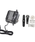 Bad Boy Rc Digital Servo 50kg Torque Heavy Duty Full Metal Cnc Gears Aluminum Alloy Motor with accessories for RC vehicles.