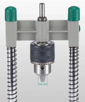 Pro Grade Drill Guide Stand For Woodworking, Adjustable Vertical Drilling Positioner With 1.5mm-13mm Chuck, Aluminum Base