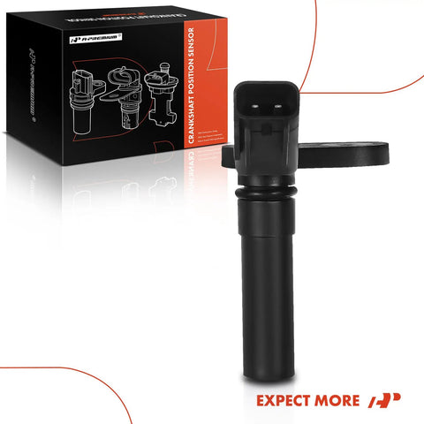 Drop In Crankshaft Position Sensor Fits Ford Lincoln Mercury Cars And Vans Direct Fit Replacement With Easy Install For Crown Victoria E Series And Econoline Vans black plastic sensor with box