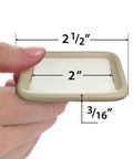 2 Inch Furniture Sliders For Hardwood Floors 12 Pack Beige Floor Protectors Move Easy Glide Pads For Heavy Furniture Scratch Protection Carpet And Wood Safe Coasters For Sofas Tables Desks Chairs held by hand