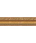 Flower Molding Peel And Stick Wall Border Gold Brown 4 Inch Wide 13 Feet Long PVC Material Easy To Install Mess Free Peel And Stick Sticks