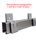 Heavy Duty Box Rail Hanger Bracket With Bolts For Exterior Barn Door Hardware Set Of 4 In Silver on channel display