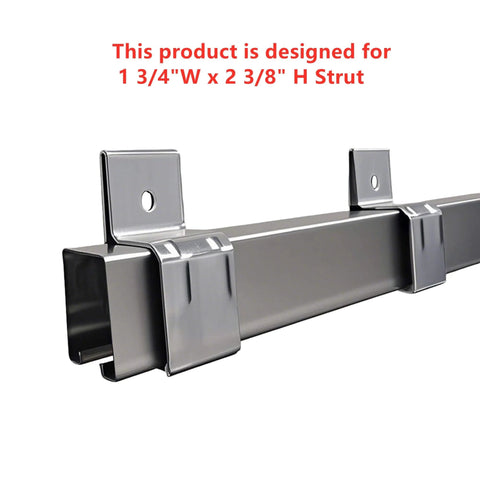 Heavy Duty Box Rail Hanger Bracket With Bolts For Exterior Barn Door Hardware Set Of 4 In Silver on channel display