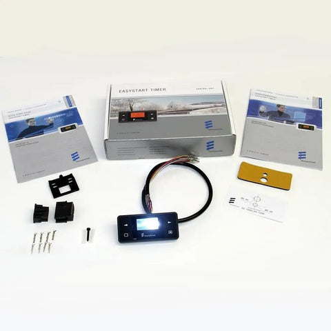Easystart 7 Day Timer For Eberspacher Heaters, Replacement Part 221000341500 With Diagnostic Fault Code Reading, box and parts