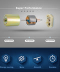 Exploded view of 5V Turbo Worm Geared Motor With Beefy Torque And All Metal Gears, Pure Copper Rotor, 6mm Shaft, JSX5300-370