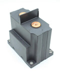Beefy 1500V High Voltage Dc Contactor Rated At A Smooth 250 Amps With Plug And Play 12V Or 24V Coils For EV Charging Stations And Battery Energy Storage Systems, side view.
