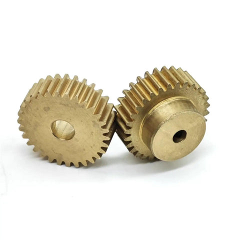 0.7 Module 47 Teeth Brass Spur Gear With Straight Teeth Cylindrical Gear 11mm Bore 34.3mm Diameter 5mm Tooth CNC Parts