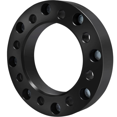 Black wheel adapter from 4Pcs Beefed Up Wheel Adapters Kit 8x6.5 To 8x180 1.5 Inch Spacers With 14x1.5 Lug Studs