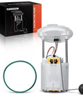 Electric Fuel Pump Module With Sending Unit For Chrysler 300 2005 2010 And Dodge Challenger 2009 2010 Charger 2006 2010 Magnum 2005 2008 2.7L 3.5L 5.7L Fits Driver Side Replacement For Your Ride shown with packaging and components