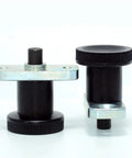 Heavy Duty Flange Mount Indexing Plunger With Dependable Spring Pin And Smooth Plastic Knob GN608 view of two plunger locators
