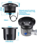 Petal Shaped In Ground Landscape LED Well Lights For The Yard 6W 200 Lumens 12V Low Voltage Pathway Lighting IP67 Waterproof Black
