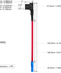 Diagram of Heavy Duty 14 AWG Add A Circuit Fuse Tap Adapter with ATM and Mini Fuse Holder for Automotive Cars and Motorcycles