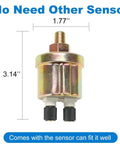 Rugged 2 Inch 52mm 3 in 1 Triple Gauge Set sensor, 1.77 inch diameter, 3.14 inch height, for Cars, Trucks, Boats, Marine Use