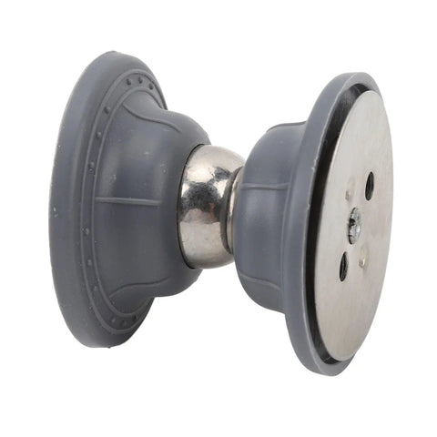 RV Magnetic Door Catch Set In ABS And Stainless Steel, Quiet Door Holder Latch Pair with spring design, gray color close-up