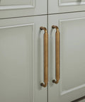 12 Pack Antique Brass Cabinet Pulls Six And A Quarter Inch Hole Center Zinc Alloy Kitchen Drawer Handles 6.7 Inch Length Includes M4 Screws