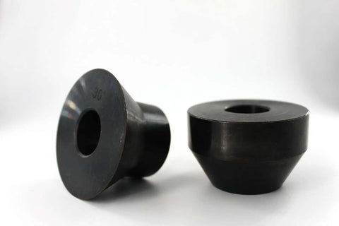 30 Degree Bead Roller Die Set for Sheet Metal, heat treated tool steel, 22mm shaft compatibility, pro-grade metal fabrication tools