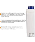Water Filter Cartridges For DLSC002 Activated Carbon And Ion Exchange Softener Fits ECAM ESAM ETAM BCO EC Coffee Machines Pack Of 4