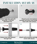Master Anchor Super Duty Drywall Fasteners Kit With Stainless Steel Screws 10 By 32 Inch Bulk Pack Of 100 installation steps