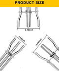 Hydraulic Seal Installation Tools Set Pro Grade 3 Piece Upgrade Kit dimensions shown with metal components for seal installation