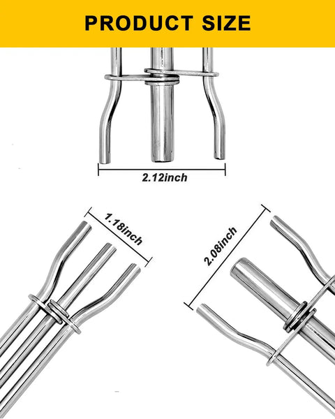 Hydraulic Seal Installation Tools Set Pro Grade 3 Piece Upgrade Kit dimensions shown with metal components for seal installation