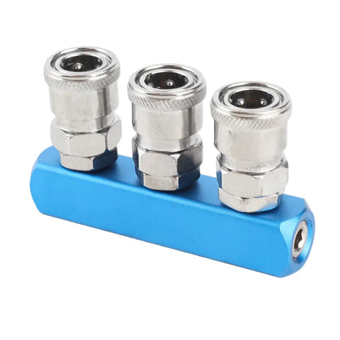 Push In Connection Design C Type Air Compressor Quick Connector With Aluminum Alloy Body for pneumatic systems