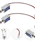 3 Pack Push Pull Electromagnet Kit Waterproof DC 12V Solenoid With Magnetic Iron Core and connectors