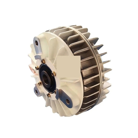 2.5Kg External Rotating DC24V Magnetic Powder Brake PB2.5B1 showcasing its durable and robust industrial design for smooth operation