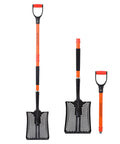 Detachable Sand Sifter Shovel With 45 Inch Fiberglass Handle And D Grip For Go To Beach Cleanup Or Farm Cleanup Powder Coated Steel Head