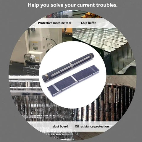 Heavy Duty Retractable Accordion Bellows Cover for Milling Machines and Guide Rails, Dustproof Rubber Chip Guard, Oil Resistant Shield