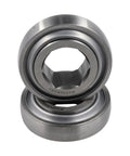 Set Of Two Heavy Duty Hex Bore Bearings Built Tough For Farm Grinds Corrosion Resistant Design Slides Into John Deere And Case Balers
