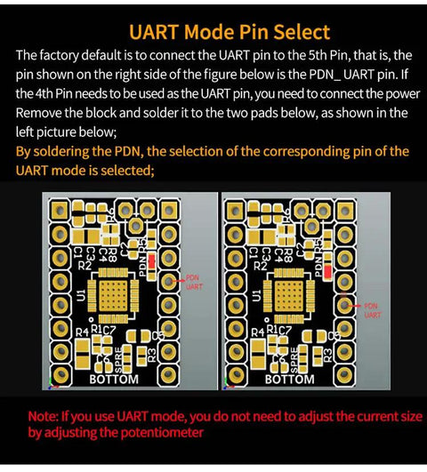 UART mode pin selection diagram for TMC2209 V2.0 Stepper Driver With UART Ultra Silent 2.5A For Nano SKR V1.3/1.4 Ender 3