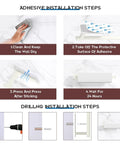 Gold Under Cabinet Paper Towel Holder With Self Adhesive Mount No Drill Wall Mounted Kitchen Organizer installation steps