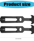4 Pack Rubber Latches With Flexible T Handle Hasp Draw Latches, Vibration Dampening, 15.5cm size shown, black rubber