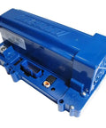 Heavy Duty Top Shelf 48 Volt 500 Amp Golf Cart Speed Controller For Yamaha Ydre Regen Shunt Wound Motors, blue housing, detailed view.