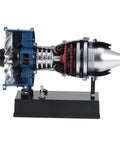 All Metal Turbofan Engine Model Kit That Actually Runs With Transparent Cover 1 To 20 Scale 170 Parts STEM Educational